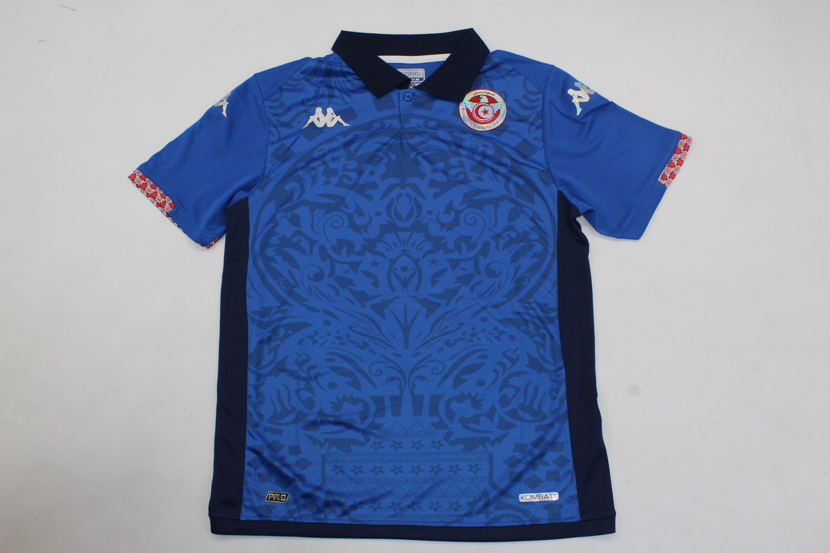 AAA Quality Tunisia 2024 Third Blue Soccer Jersey